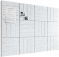 Bumusty 48" x 36" Large Cork Board Alternative, Minimalist Gray by BUMUSTY