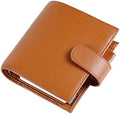 Moterm Pocket Luxe Rings Planner - Genuine Leather Binder Organizer (Pebble-Burnt Orange, 30mm Ring) by Moterm