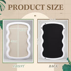 Wonderjune Linen Display Pinboard, Wavy, 24" X 36", Cream White - Image 5