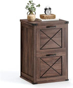 VASAGLE File Cabinet with 2 File Drawers, Printer Stand, Fit A4 Letter Size by VASAGLEbySONGMICSHOME