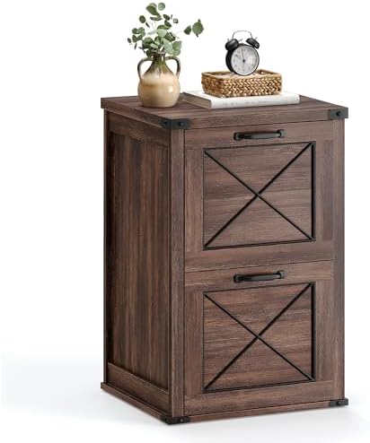 VASAGLE File Cabinet with 2 File Drawers, Printer Stand, Fit A4 Letter Size by VASAGLEbySONGMICSHOME