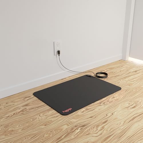 Hooga Grounding Mat for Desk, Feet & Floor – Conductive Carbon Grounding Pad with 15 Ft Cord, Non-Slip Backing, 24" x 16" Indoor Grounding Mat (Pack of 2) - Image 5