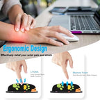 Keyboard Wrist Rest and Mouse Pad Set,31.5x11.8 Inches Desk Mat,Waterproof Non-Slip Ergonomic Wrist Support for Pain Relief,Extended Desk Protector for Office Home Gaming,Dog Paw Prints - Image 5