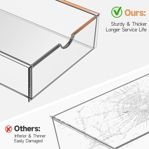 DOMNIU Acrylic Makeup Drawer Storage Organizer with 24 Drawers, 4 Set - Image 5