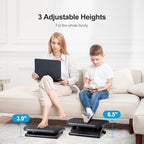 HUANUO Foot Rest for Under Desk at Work, Adjustable Footrest with Massage Texture and Roller, Ergonomic Foot Stool with 3 Height Position, 30 Degree Tilt Angle Adjustment for Home, Office - Image 5