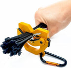 One Touch Cable Tie Holder/Zip Tie Organizer (Yellow) by EZENKOREA