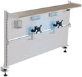 EUREKA ERGONOMIC Desk Pegboard Dual Monitor Stand 59x34 White by EUREKAERGONOMIC