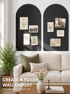 Large Arched Felt Bulletin Board 47.2''×25.5'', Black - Image 4