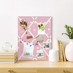 Flannel Fabric Pin Board with Criss-Cross Ribbons, 17x13 in - Image 7
