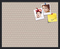 PinPix 30x24 inch Cork Bulletin Board. This Decorative Framed Pin Board Comes with Diamond Pattern in Light Pink and Cream Design and Satin Black. Ideal for Home, Office Decor or School (PinPix-294) by PinPixBulletinBoards