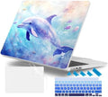 Case for 2026/2025/2024/2023 MacBook Air 15-inch Laptop Release M5 A3448 /M4 A3241 /M3 A3114 /M2 A2941, Stylish Protective Hard Shell Cover for MacBook Air 15.3 inch, Blue Whale by WelcomeViseNewitems