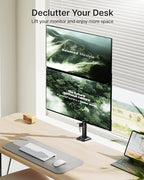 monTEK Stacked Dual Monitor Stand for 17-32", 22 lbs Each - Image 6