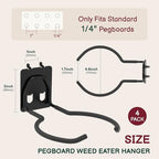 4-Pack Heavy Duty Weed Eater Pegboard Hooks - Image 2
