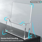 Acrylic Brochure Holder 8.5 x 11 inch 6 Pack, Flyer Holders Display Stand - Image 3