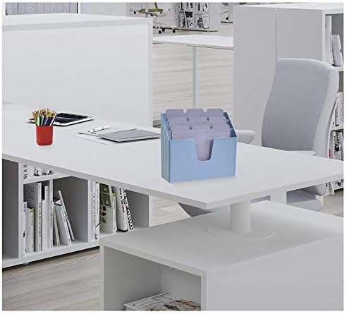 Acrimet Horizontal Triple File Folder Organizer Sorter, Letter Size, Blue - Image 6