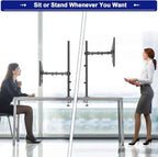 HUANUO Single Monitor Arm with 39 inch Extra-Tall Pole, Adjustable Computer Desk Mount for 13–32 inch Screens and up to 38 inch Ultrawide Screens, Hold 22 lbs, Monitor Stand with C-Clamp & Grommt Base - Image 6