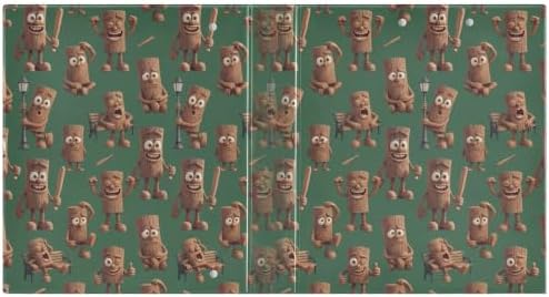 ALAZA Brainrot Tung Tung Tung Sahur (11) 3 Ring Binder 1.5 Inch Three Ring Office Binders w/clipboard & 3 Pockets, Hold 200 Sheets, 2 pcs - Image 2
