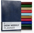 Gallery Leather Desk Weekly Planner 2026-2027 Acadia Navy by GalleryLeather