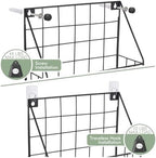 Mail Holder Magazine Basket 2Pack Black Wall Mount File Organizer Wood Rack - Image 4