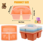 6 Pack Classroom Caddy with Handle, Plastic Storage Caddy Organizer, Portable Storage Bin with 3 Compartments for Classroom Organization, Table, Desk & Office - Image 5