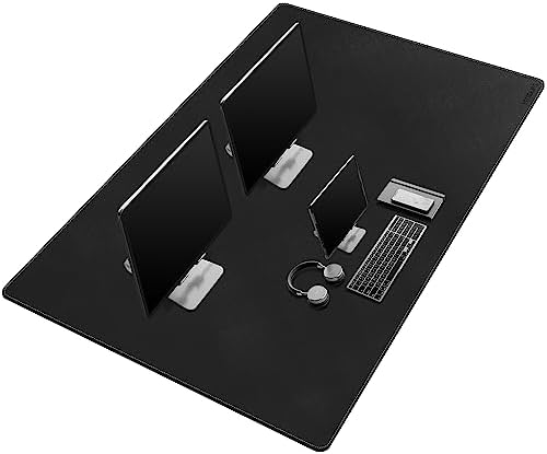 Mydours 55"x28" Extra Large Desk Mat - Full Desk Blotter Pad, (Black) by Mydours