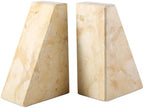 Koville Marble Bookends for Shelves, Large Bookends for Heavy Books, Non-Slip Heavy Duty Book Stopper for CD/Movies, Aesthetic Decorative Bookends for Shelves Table Home Decor(Gold) by Koville