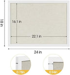 AKTOP White Cork Bulletin Board with Linen 18" X 24", 2 Pack - Image 7