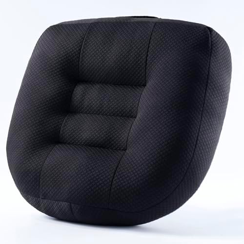 Office Chair Cushions for Back and Butt, Ergonomic Chair/Seat Cushion for Long Sitting, Sitting Pillow for Automobile, Wheelchair, Computer, Office Chair Hip Support Black by LumbarPillowSeatCushion
