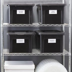 STAPLES Plastic File Box with Snap Lid, Letter/Legal Size, Black, 4/Carton - Image 6