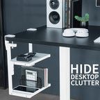 VIVO White Clamp-on 13 inch 2-Tier Desk Shelf, STAND-SHELF2CW - Image 6