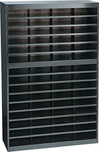 Safco 9231BLR E-Z Stor Literature Organizer, 60 Letter Size Compartments, Black by SafcoProducts