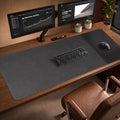 HAUTOCO Cork Desk Mat 48''x19.7'', Distressed PU Leather & Cloth Desk Pad by HAUTOCO