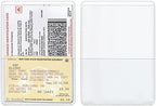 StoreSMART® - White-Back Auto Insurance & ID Card Holders - 50 Pack - RFS20-W50 by StoreSMART