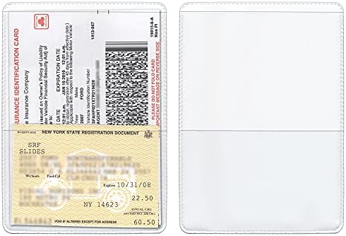 StoreSMART® - White-Back Auto Insurance & ID Card Holders - 100 Pack - RFS20-W100 by StoreSMART