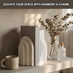 Decorative Bookends for Shelves, Heavy Duty Resin Book Stoppers for Books - Image 4