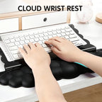 Black Acrylic Keyboard Stand with Wrist Rest，Detachable/Adjustable Width - Image 3