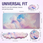 Premium Quality Cloud Wrist Rest Keyboard, Mouse Pad, Wrist Rest Pad, Wrist Rest for Computer Keyboard, Cloud Drink Coaster and Mouse Pad - Image 5