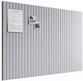 Bumusty 48"x 36" Large Felt Bulletin Board Tiles, Soft Gray by BUMUSTY