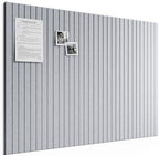 Bumusty 48"x 36" Large Felt Bulletin Board Tiles, Soft Gray by BUMUSTY