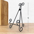 Cookbook Stand Book Holder Deluxe Book Holders for Reading Hands Free Heavy Duty Metal Recipe Book Holder Stable Book Display Stand Non-Scratch Feet Elegant Design - Image 2