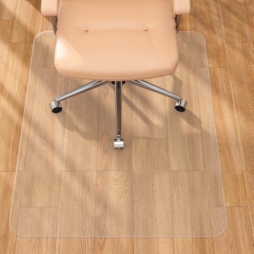 Tonaus Office Chair Mat for Hardwood Floor 48"×36" Desk Chair Mat, Clear by Tonaus