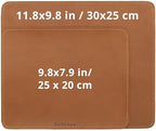 Full-Grain Leather Mouse Pad - Genuine Leather Mouse Mat with Non-Slip Backing, 3mm Thick, Smooth Mouse Glide, Desk Accessory for Office, Work & Gaming (Sky Blue, Large 11.8 x 9.8 in) - Image 5