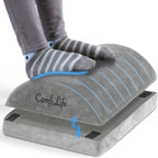 ComfiLife Foot Rest for Under Desk at Work – Adjustable Height Memory Foam Foot Stool for Under Desk, Office Chair & Gaming Chair – Ergonomic Footrest for Back & Hip Pain Relief (Gray) by ComfiLife