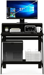 Furinno Simplistic 31-Inch Compact Computer Desk, Black Espresso - Image 6