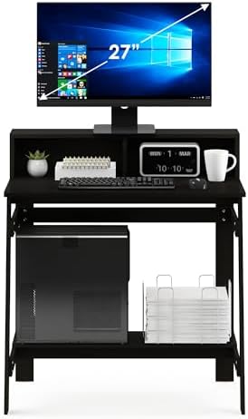 Furinno Simplistic 31-Inch Compact Computer Desk, Black Espresso - Image 6
