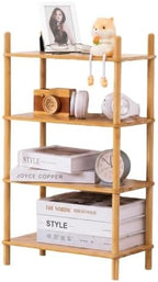 4‑Tier Bamboo Coffee Bar Organizer, Countertop Display Stand Shelf,Natural - Image 3