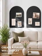Large Arched Felt Bulletin Board 35.4''×23.6'', Black - Image 4