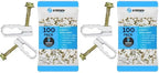 STEREN Coaxial Cable Clips - Cable Holder - Wire Clips - Siding Clips for Hanging - Cord Holder for Desk - Cable Clamps (White, 100 Count - Dual Screw) (Pack of 2) by STEREN