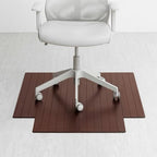 Anji Mountain 48" x 36" Bamboo Office Chair Mat for Carpet & Hardwood Floor by AnjiMountain