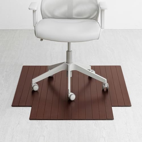 Anji Mountain 48" x 36" Bamboo Office Chair Mat for Carpet & Hardwood Floor by AnjiMountain
